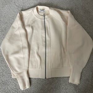 Athleta Women's Cream Bomber Jacket